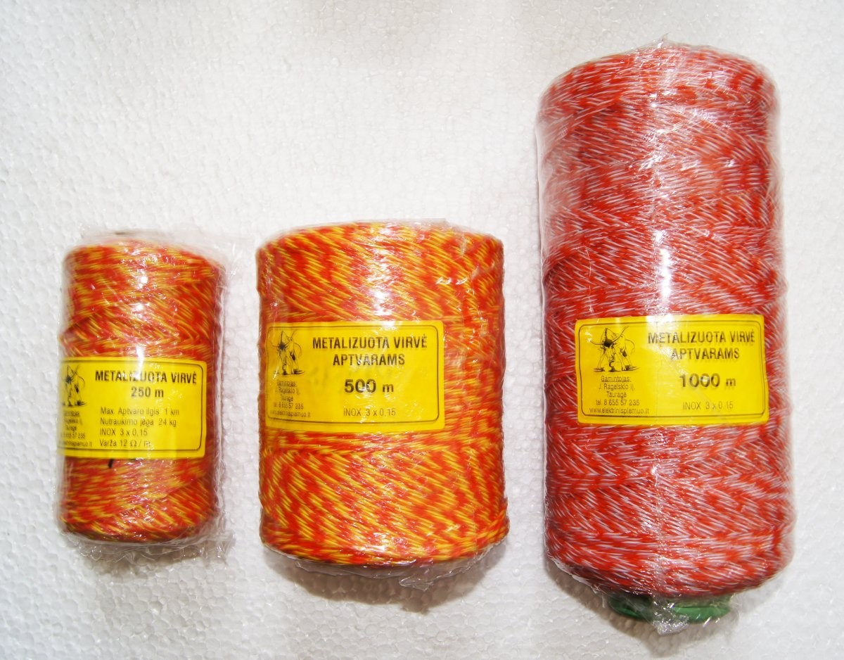04 002 Metallized rope INOX 3×0,15 500m